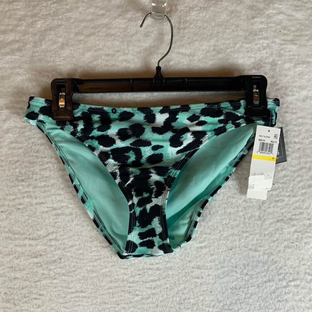Salt + Cove Juniors Multi Animal Print Hipster Bikini Swim Bottom Sz M NWT 9974
